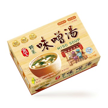 【京工】 野菜味噌湯 13 g*10包/盒 即沖即飲 常温 素食