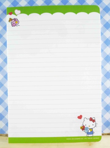 【震撼精品百貨】Hello Kitty 凱蒂貓~kitty便條紙-禮物綠(大)