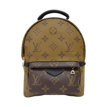 LOUIS VUITTON LV 路易威登 棕色 原花帆布 PALM SPRINGS MINI 後背包 M42411 【二手名牌BRAND OFF】
