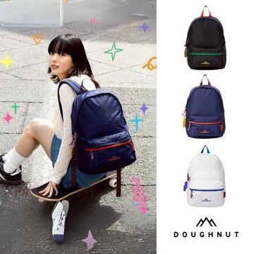 DOUGHNUT直營 後背包 15.6吋 大學包 電腦包 書包 雙肩包 防潑水 減壓背帶 Plus One YU