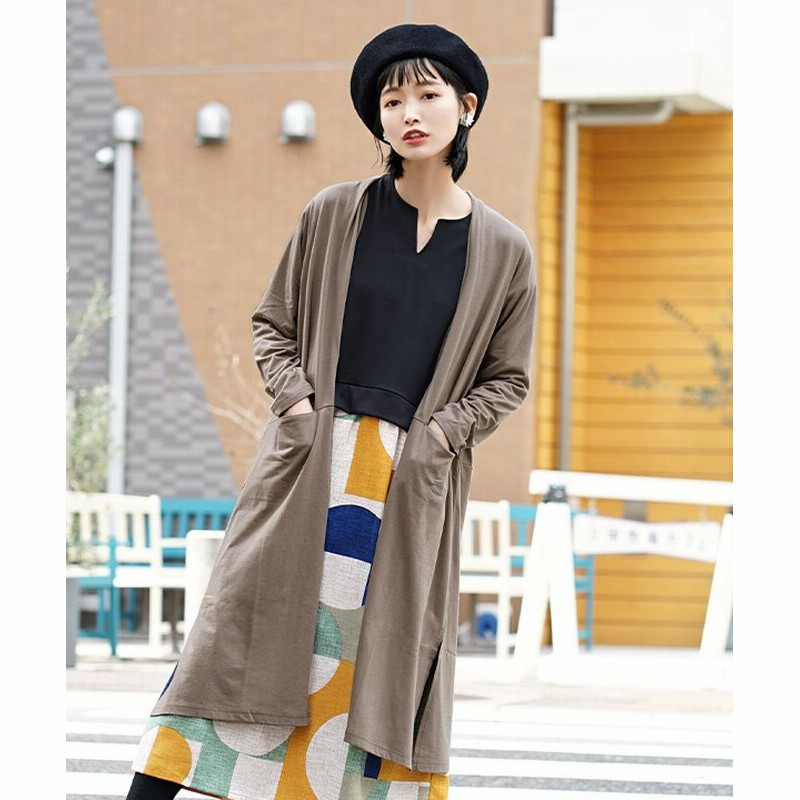 Zootie ズーティー スタンダードuvカット ロングカーディガン レディース チャコールグレー 通販 Lineポイント最大1 0 Get Lineショッピング