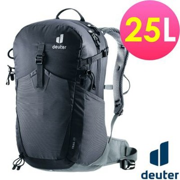 【Deuter】TRAIL輕量拔熱透氣背包/登山健行背包25L.旅遊雙肩後背包/ 3440523 黑