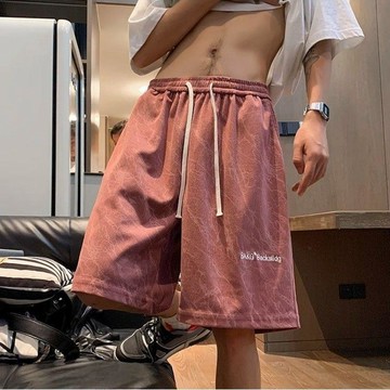 潮牌痞帥炸街短褲男夏季2026新款爆款美式寬鬆百搭運動五分褲子潮