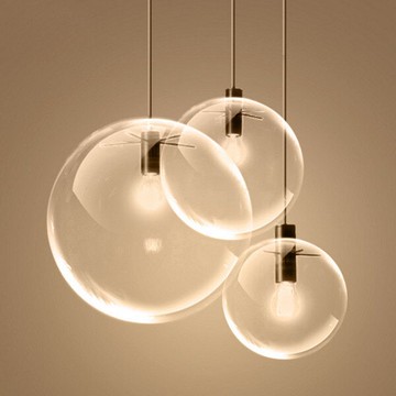 【威森家居】北歐 透明圓球吊燈 書房創意北歐美式簡約現代大廳臥室客廳吸頂燈檯燈壁燈時尚陽台過道燈具現貨 L171146