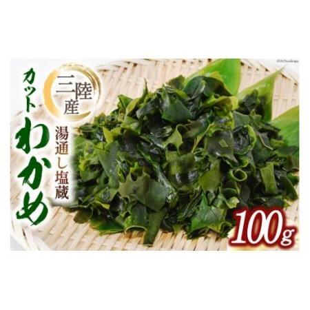 ふるさと納税 三陸産カットわかめ 100g [横田屋本店 宮城県 気仙沼市 20562353]海藻 わかめ ワカメ 塩蔵 若芽 海藻 国産 簡単調理 三陸産 宮城県気仙沼市