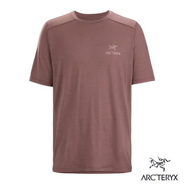 【Arcteryx 始祖鳥官方直營】男 Ionia Arc Word 羊毛短袖圓領衫 柔紫