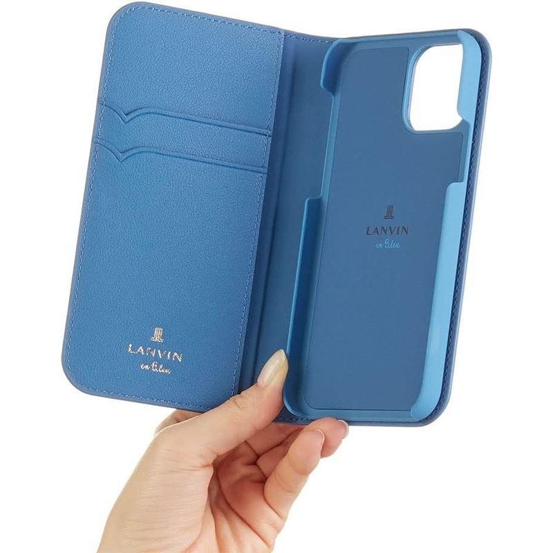 LANVIN en Blue ランバンオンブルー iPhone 12 / 12 Pro ケース 手帳型 