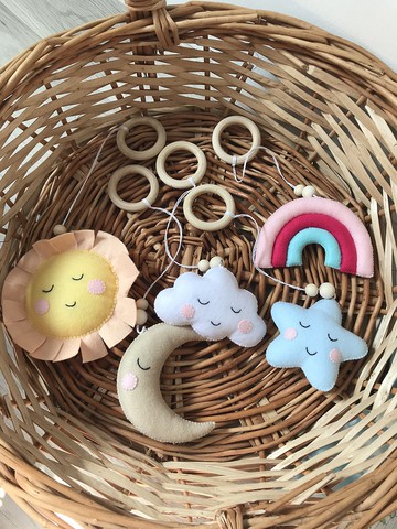 嬰兒健身玩具組 毛氈健身玩具 木製健身玩具 嬰兒禮品組玩具