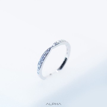 天然鑽石 18K金 線戒 日常百搭 輕奢珠寶(一個)