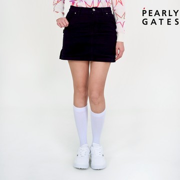 【ṔEARLY GATES】女款深藍色經典多口袋設計有機棉抗菌內襯適合高爾夫日常穿搭短裙 JLU84052
