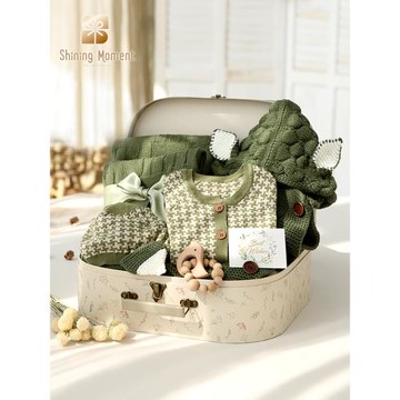 ShiningMoment嬰兒滿月禮盒新生兒禮盒伴手禮寶寶禮盒套裝見面禮