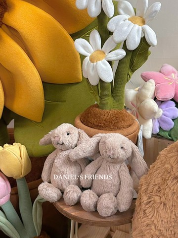 JELLYCAT-害羞米色邦尼兔包包吊飾