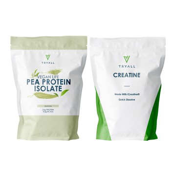 Muscle補給包-選手26號：分離豌豆蛋白(1kg/袋) +肌酸(400g/包)-選手26號