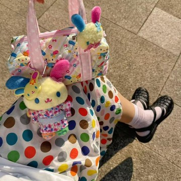 ✨元氣新品✨花小兔手提包小包可愛便捷手作包包FWQE