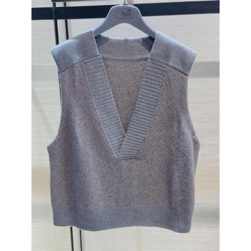 白領哥弟新新款2025春秋減齡多巴胺穿搭亮絲針織馬甲背心女上衣