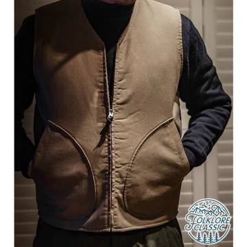 Folklore Classic 1940s 三色 USN N1美國海軍甲板坦克真羊羔毛防寒背心 Deck Vest