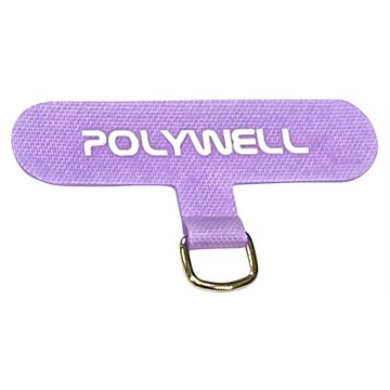 POLYWELL 寶利威爾 手機掛繩夾片 穩固耐用 安裝快速 自由搭配各式手機殼和手機掛繩 PW15-T65-0209  紫色  1個
