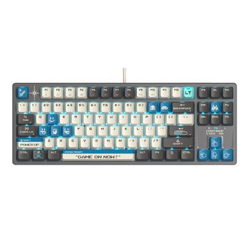 A4 Bloody S87RT 阿爾法自定義RT變速光軸機械電競鍵盤 藍色