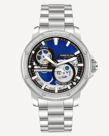 Kenneth Cole New York Automatic Silver-Tone Stainless Steel Watch With Bracelet