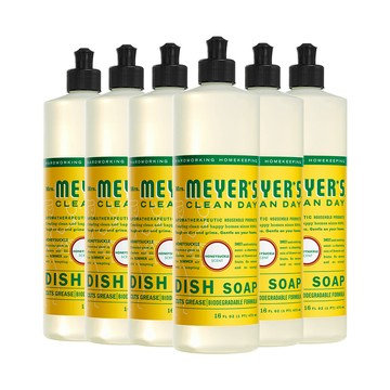Mrs. Meyer's梅耶夫人 香氛洗碗精-金銀花473ml x6入