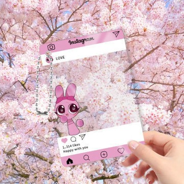台灣出貨 Pinki節奏盒子周邊 節奏盒子旅行打卡立牌 Q版小粉合影卡 節奏盒子透卡掛件 音樂盒子 透卡 吊飾