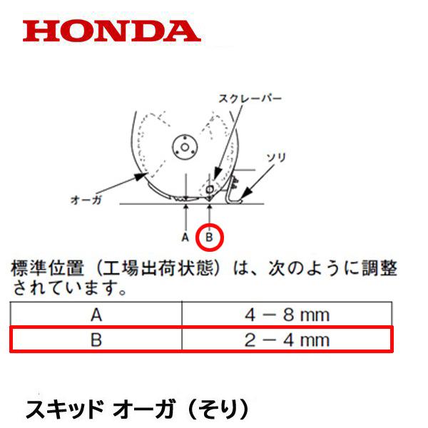 HONDA 除雪機 ホンダ 純正部品 オーガ スキッド(そり) 1台分 2個セット