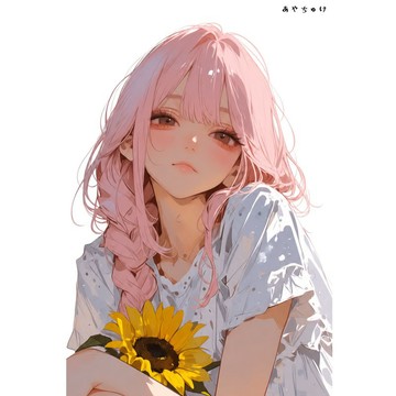 【8 月新作】07-139-0283 人物貼紙 簡約夏日女孩