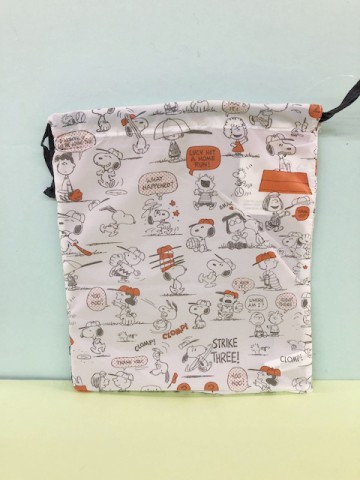 【震撼精品百貨】史奴比_Peanuts Snoopy ~SNOOPY縮口袋-白朋友M#76563