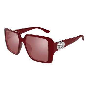 【GUCCI 古馳】方形膠框太陽眼鏡(GG1692SA-005 GG LOGO 系列)