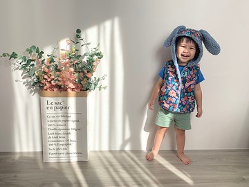 華麗動物冒險背心 毛毛背心