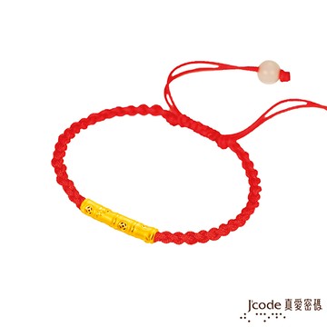 J’code真愛密碼 財富節節高升(小)黃金編織女手鍊