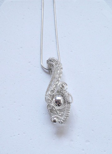 純銀音符繞線頸鏈