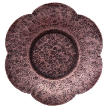 創意茶杯墊隔熱杯壺托日式茶道配件復古銅色梅花茶托茶碟