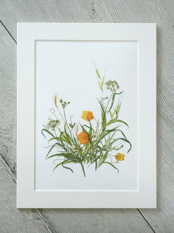 ŽIRAFA【春去夏猶清】押花作品藝術微噴畫家居裝飾畫芯