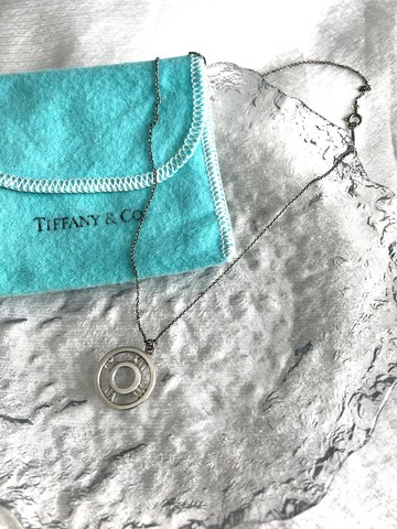 【日本直送 名牌中古包】Tiffany & Co. 蒂芙尼 項鍊 銀色 Atlas 完美圓形 925 vintage z4kett
