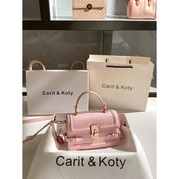 Carit Koty通勤爆款小方包包女式2025秋冬新款高級感鱷魚紋手提包
