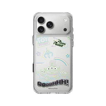iPhone 17 Pro Max Clear Case（相機按鈕） 透明 - 迪士尼-玩具總動員 Toy Story - Oooohhh 霓虹世界