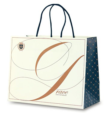 【基本量100個】紳士藍-生乳捲提袋/AN04004