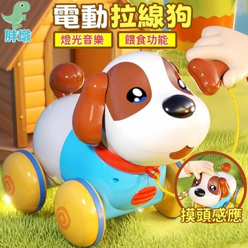 台灣現貨🚚牽繩狗狗 音樂拉線狗 電動寵物狗 拉線小狗 牽繩散步狗 寵物玩具 安撫玩具 仿真小狗 電動玩具狗 兒童玩具