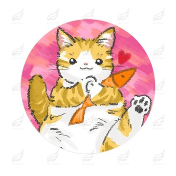 精緻時尚陶瓷熱轉印杯墊(可愛貓咪) 杯墊 陶瓷杯墊 熱轉印 送禮小物 婚禮小物 企業送禮 紀念品