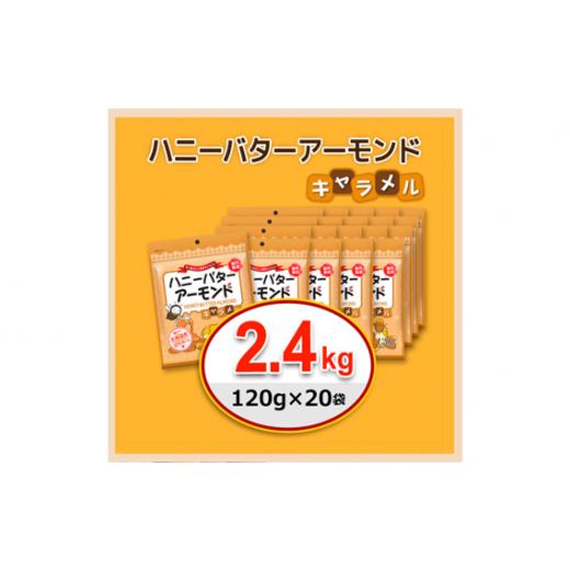 ふるさと納税 群馬県 安中市 No.374-02 ハニーバターアーモンド キャラメル 2400g（120g×20袋） ／ 栄養素 甘い 贅沢 群馬県