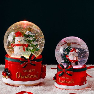 【優選精品】聖誕節水晶球音樂盒八音盒飄雪花朋友孩子兒童生日禮物女生有意義ins風韓國 QUYU