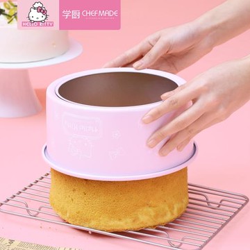 學廚凱蒂貓玉桂狗6寸/8寸加高活底蛋糕模三件套手繪櫻花系列