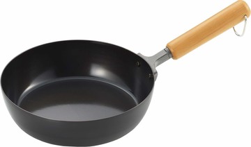 Yoshikawa 吉川 NEW美味力 SJ3167 20cm木柄鐵製平底鍋 IH瓦斯爐適用 日本製