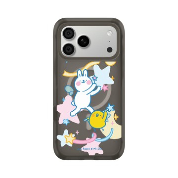 iPhone 18 Pro Max AirX 本質黑 - 懶散兔與啾先生 Lazy Rabbit and Mr.Chu - 魔法