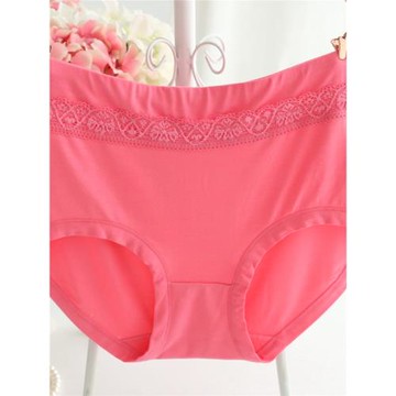 竹炭纖維內褲女莫代爾中腰大碼無痕短褲蕾絲純棉女裝三角內衣內褲