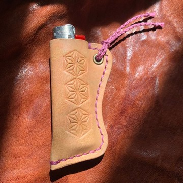 -日式麻葉- 渲染仿舊 Bic 打火機套