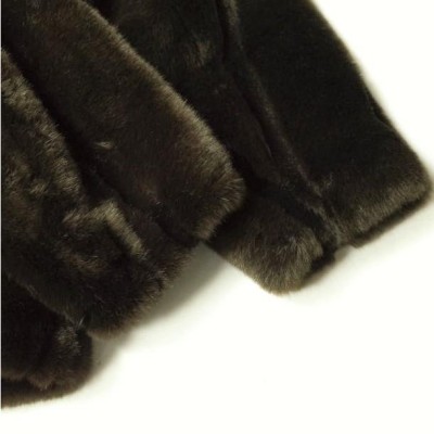 6 ROKU BEAUTY&YOUTH UNITED ARROWS ロク ビューティーアンドユース ユナイテッドアローズ FAKE MINK FUR COAT フェイクミンクファーコート 8625-151-0092 36 ダークブラウン アウター【6 ROKU BEAUTY&YOUTH UNITED ARROWS】