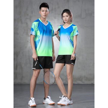 快干速干吸汗羽毛球服套裝男女夏運動服短褲裙乒乓球服透氣排球服