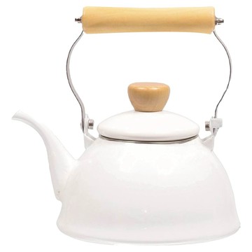 珍珠金屬1.4L白色滴水圓壺(IH適用  1入